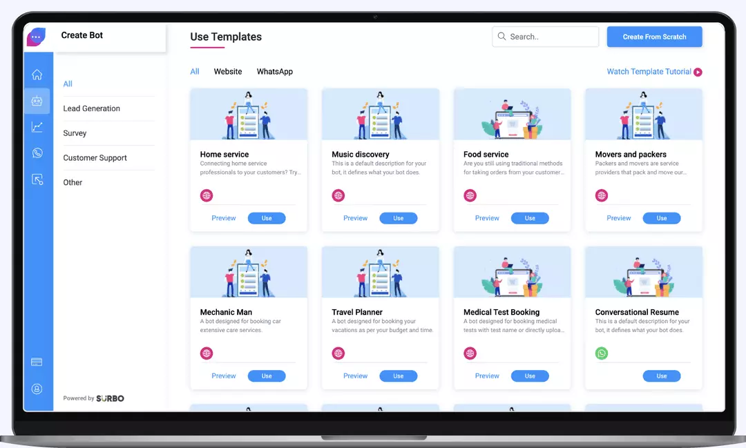 Easy Bot Builder Platform