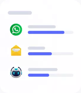 Reach out to your customers across different channels like WhatsApp and LINE
